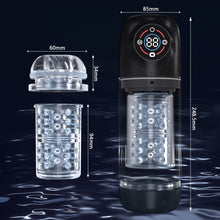 Load image into Gallery viewer, Men's Rotating Telescopic 7-frequency Vibration Airplane Bottle Display Screen Masturbation Device Adult Sex Product